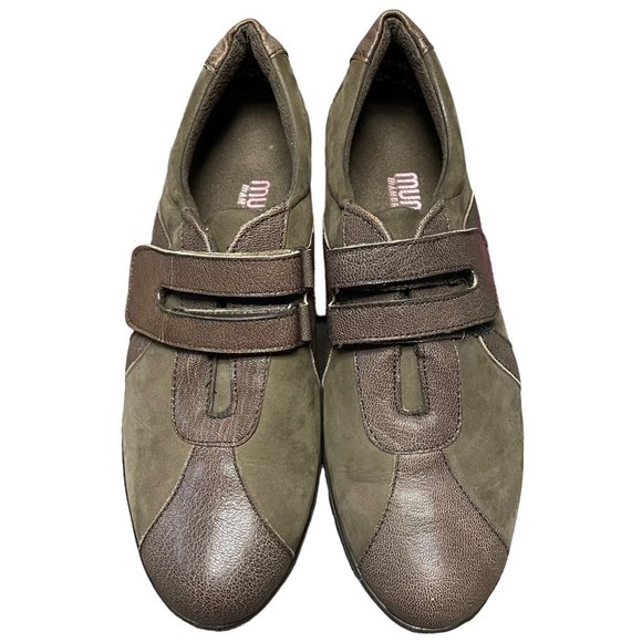 Munro American Brown Leather Split Toe Hook Loop Monk Strap Loafers Womens 8 N - Picture 5 of 10